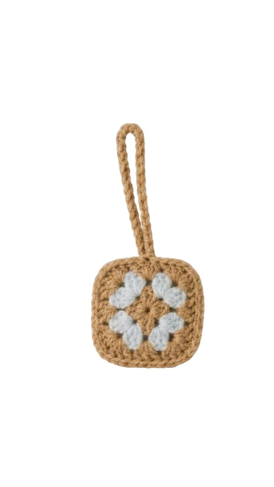 SHRIVYAA Handmade Crochet Phone Charm with Strap Holder Tab, Cute Wrist Phone Strap with Flower Design, Phone Lanyard Charm for Phone Case, Keychain, Bag and Accessories-image-1