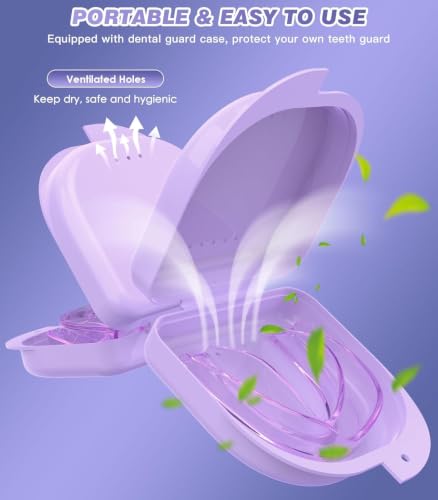 Image of Anti Grinding Guard, Mouth Guard for Sleeping, Small Size, Purple | 4 Pack Mouth Guard for Grinding Teeth at Night,Mouth Guard for Grinding Teeth at Night