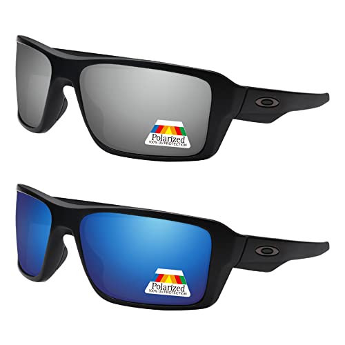 Image of Bwake Replacement Lenses for Oakley Double Edge Sunglasses OO9380 POLARIZED - Easy to Install | Anti Scratch