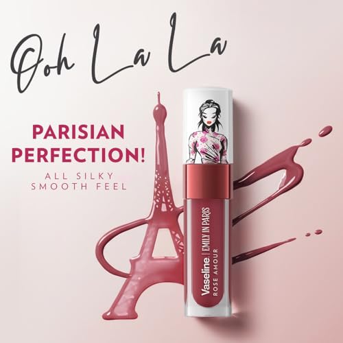 Image of Vaseline Emily in Paris Rose Amour Lip Oil | Intense Gloss | 24H Moisturisation | 4 g