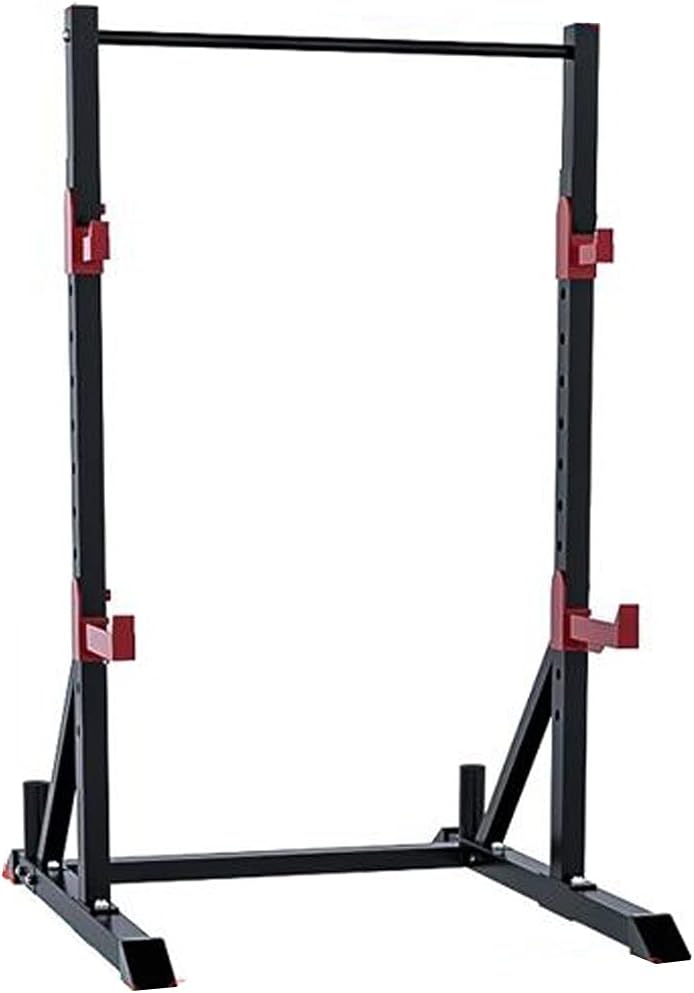 1441 Fitness Multi-Functional Squat Rack & Adjustable Power Rack - MDL65 with Two J-Cups Barbell Rack Dip Stand Weight Lifting Accessories for Home & Gym, Weight Capacity - 500 LBS โ Black