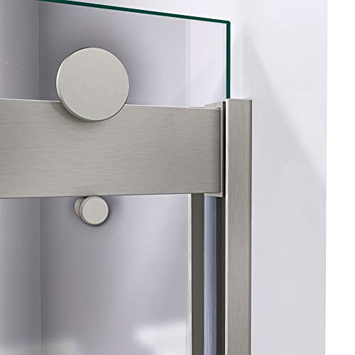 DreamLine Sapphire 56-60 in. W x 60 in. H Semi-Frameless Bypass Tub Door in Brushed Nickel, SHDR-6360602-04