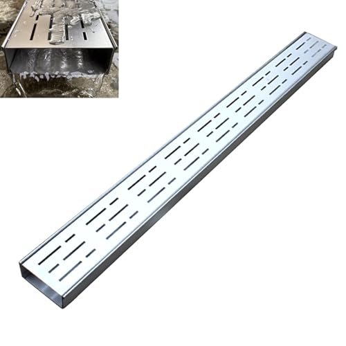 Grilles de caniveau en acier 10 x 6 cm contre les canalisations bouchées de jardin