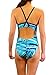 Adoretex Girl's/Women's Pro One Piece Thin Strap Athletic Swimsuit-FN031-Teal-32