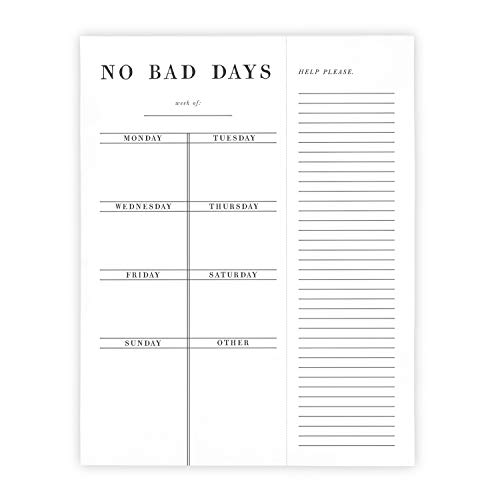 Santa Barbara Design Studio Face Weekly List Pad Planner, 8.5 x 11-Inch, Bad Days