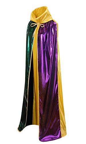 Yolsun Mardi Gras Cape, Women Shiny Costume For Mardi Gras thumb #1