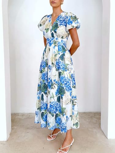 Image of Flessibili Womens Summer Floral Maxi Dress Wedding Guest Party Long Dresses 2026