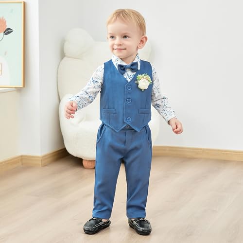 Image of SANMIO Toddler Baby Boys Clothes, Stylish Toddler Baby Boys Outfits Sweatshirt with Jeans Pants Set