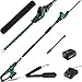 Tagliasiepi Telescopico a Batteria, Tagliasiepi a Batteria, Tagliasiepi Elettrico, Batteria 20V 4Ah e Caricabatterie, Lama 45cm, Passo 16 mm, Testa Pivotante con 7 Posizioni