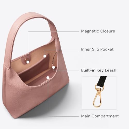 Image of Hobo Bags for Women, Small Slouchy Hobo Purse, Soft Vegan Leather Shoulder Bag Trendy Everyday Tote Handbag, 11'' (28cm)