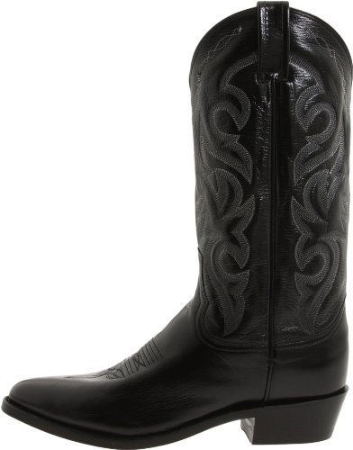 Image of Dan Post Mens Milwaukee Embroidered Narrow Round Toe Casual Boots Mid Calf - Black