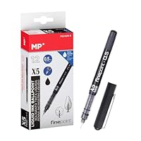 Bolígrafos MoonyLI, Punta Media, Tinta Negra, 5 Unidades