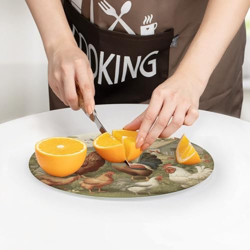 Planche à découper de comptoir en verre durable résistante aux rayures