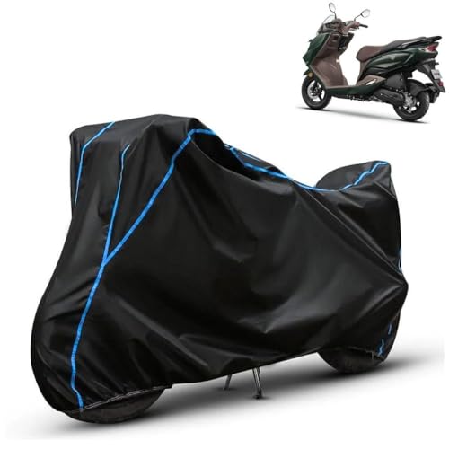 Image of Kerwa Waterproof Bike Cover Compatible with Suzuki Burgman Street 125 Ev | Dust Proof, UV-Resistant, All-Weather Protection Bike Body Cover, Windproof Elastic Bottom
