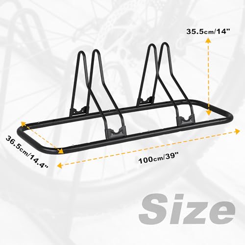 image for CyclingDeal Bicycle Floor Parking Rack Stand - for Mountain MTB Road B
