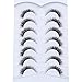 Pooplunch False Eyelashes Cat Eye Look Natural Short Lashes Wispy Clear Band Extension Volume Fake Eyelashes Faux Mink Strip Lashes 7 Pairs Pack