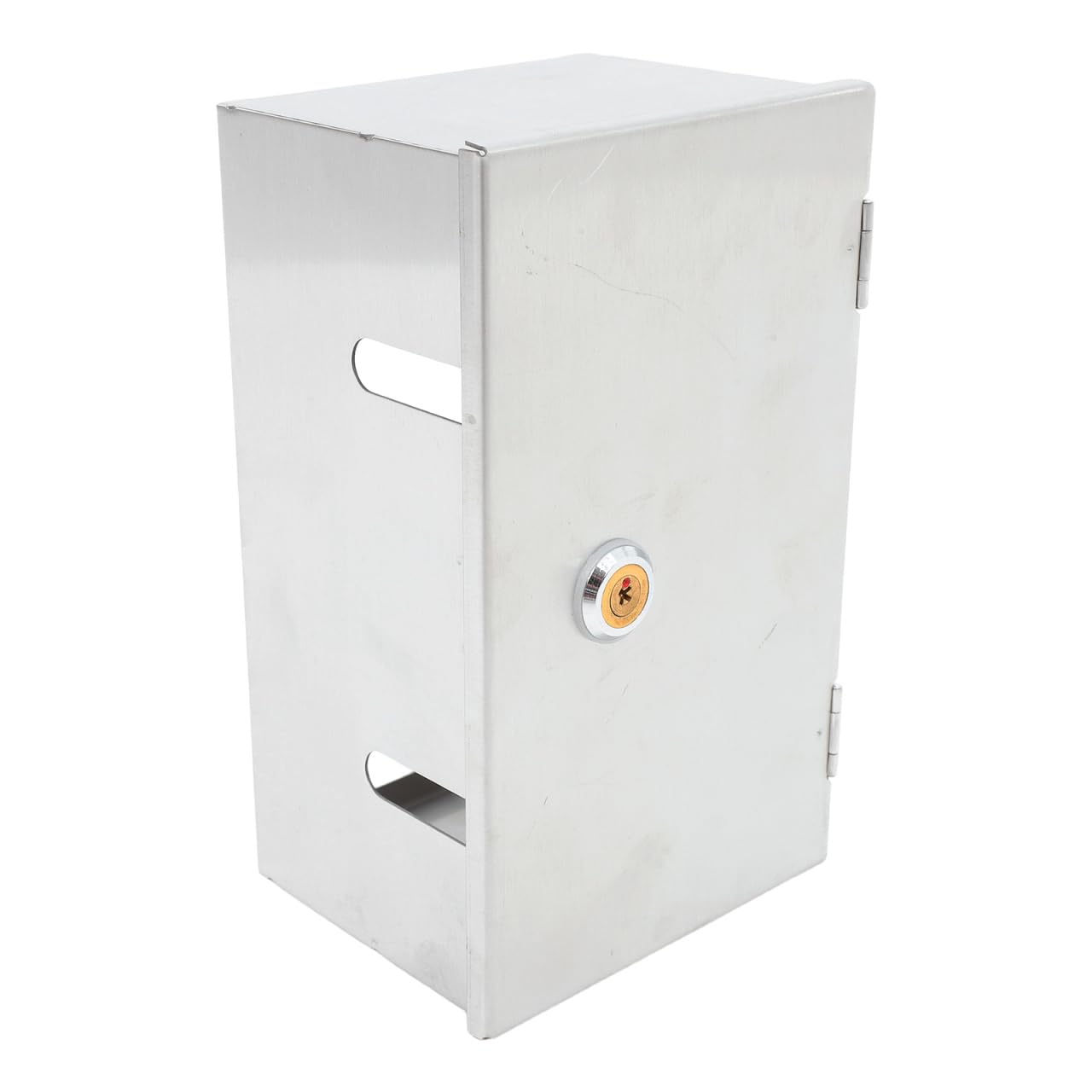 Veemoon Heavy Duty Stainless Steel Lockable Socket Case 86 Type Wall Switch Socket Protection Box 2-Gang Waterproof Electrical Outlet Cover Secure Wall Switch Guard for Home and Office