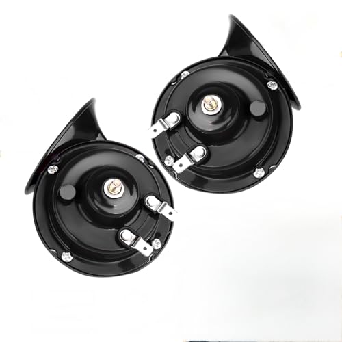 Animgrth 2PCS 12V 300DB Super Loud Truck Train Horn, Waterproof Replacement Kit for Any 12V SUV Motorcycle Pickup Jeep Lorries Cars Boats