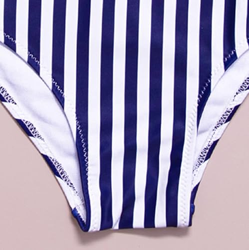 𝐇awaiian Bathing Suit for Kids Girls Trendy One-𝐏iece Stripe Swimsuits Summer Swimming Suit Suspender Swimwear2
