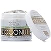 Advanced-Clinicals-Coconut-Oil-Deep-Hydration-Hair-Repair-Mask-Moisturizing-Deep-Conditioner-to-Strengthen-Dry-Color-Treated-Weak-Hair-Boost-Growth-wShea-Butter-Kelp-Strengthening-Mask-12-oz Advanced Clinicals Coconut Oil Hair Mask Treatment Deep Hydration Hair Repair Mask Conditioner To Strengthen Dry, Color-Treated, Weak Hair & Boost Hair Growth W/Shea Butter & Kelp, 12 Fl Oz