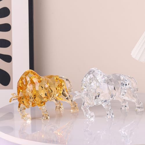 Estatua de Toro Acrílico para Decoración de Escritorio miniatura 6