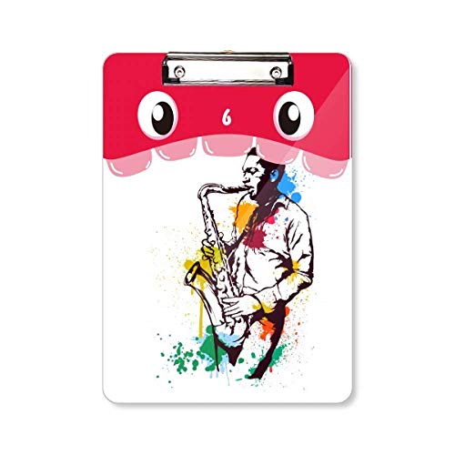 Porte-bloc aquarelle Street Man à motif de bouche artistique format A4
