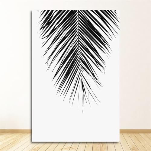 Pintura minimalista de palmeras para decorar el dormitorio y la cocina nórdica 3