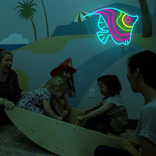 Butterfly Fish Neon Sign for Wall decor Fishing Neon light for Man Cave - image 4