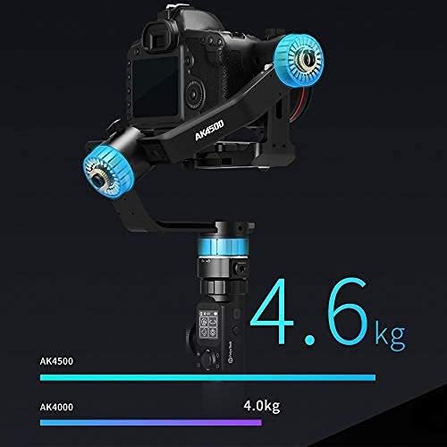 FeiyuTech AK4500 gimbal illustrating its 4.6kg payload capacity