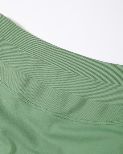 Image of AUROLA Influence Workout Shorts for Women,2.5 3.5 4.5 5.5 6.5 No Roll Up Squat Proof Scrunch Seamless Compression Gym Short