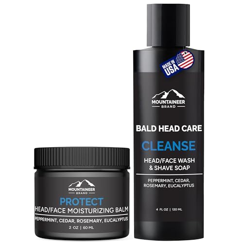 Mountaineer Brand Bald Head Shampoo & Moisturiser | Fresh & Natural Scent | Bald Head Care for Men |...