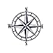 Nautical Compass Rose Metal Wall Art