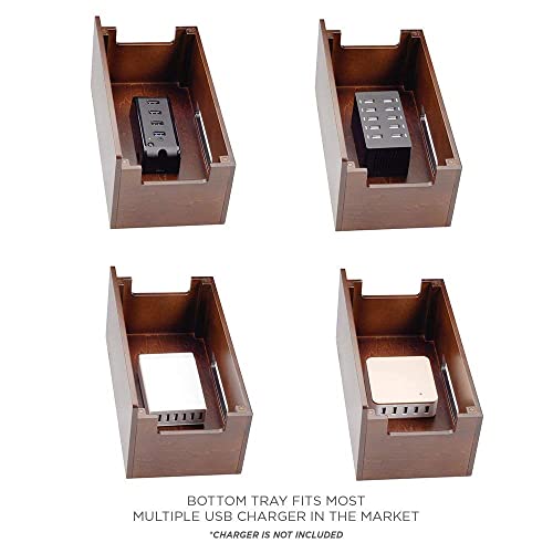 Mobilevision Bamboo Charging Station Stand And Multi Device Organizer Charging Dock #TOP4