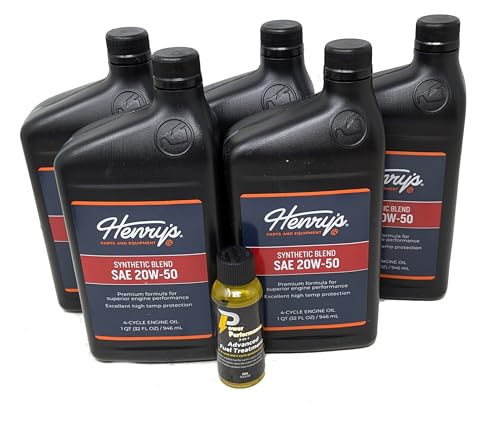 Henry's SAE 20W-50 Aceite Sintético Blend Pack x5