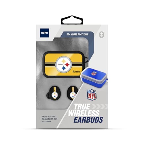 Image of SOAR NFL Wireless Sport Earbuds: Comfortable Fit & Convenient Charging
