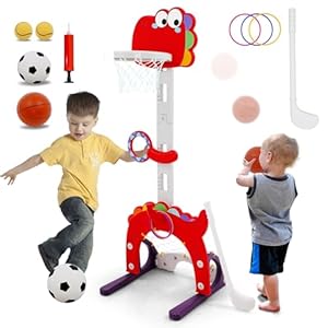 Forroby 5-in-1 Basketballkorb für Kinder
