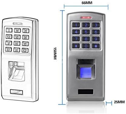 F3 ！IP 65 Metal Waterproof Biometric Fingerprint Keyboard standalone Access Control