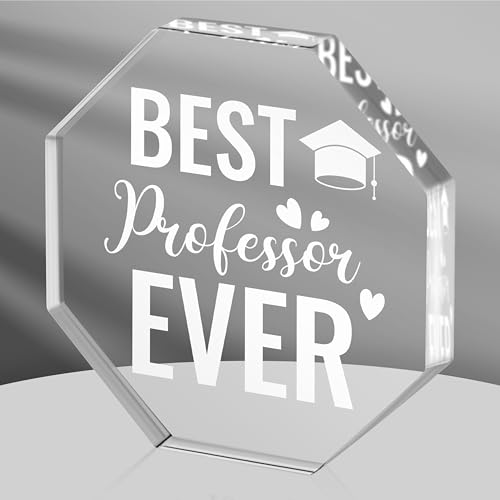 WATINC Appreciation Gifts Award for Professor - Thank You Professor Gifts for Men, Acrylic...