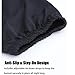 Hair Bonnets for Sleeping 2 in 1 Long Braids Hair Protection UV Shield Breathable Elastic Satin Bonnet Black Color