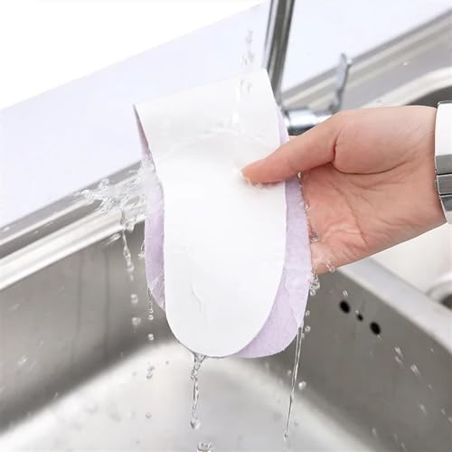 Cojín para inodoro lavable con alfombrilla de felpa y pegatina impermeable azul 4
