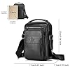 BAIGIO Sac à Bandoulière pour Hommes Petits Sacs en Cuir Vintage Sacs avec Poignée Sac à Main Pochette Besace pour Décontracté Affaires #4