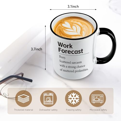 Taza de cerámica blanca 11 onzas miniatura 4