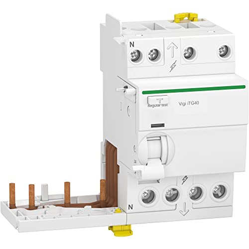 Vigi tête de groupe Acti9 iTG40 Schneider module différentiel triphasé 3P+N 40A 300mA