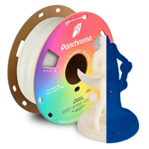 Polymaker Panchroma Glow PLA Filament Glow Blue 1.75mm, Glow in The Dark 3D Printing Filament, 3D Printer PLA Filament, Fit Most FDM 3D Printers, 1kg Spool (2.2lbs)