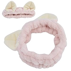Douche Hoofdbanden, Meisjes Haarbanden Kattenoren Ontwerp Kattenoren Make-up Hoofdband voor Gezicht Wassen voor Make-up…