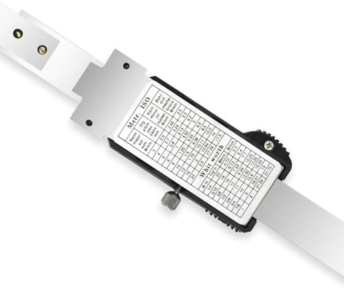 Digital Taper Gap Gauge | Precision Welding Feeler Gauge with Metric & Inch Scales | 0.01mm Resolution Stainless Steel Flatness Measuring Tool (10-20mm)