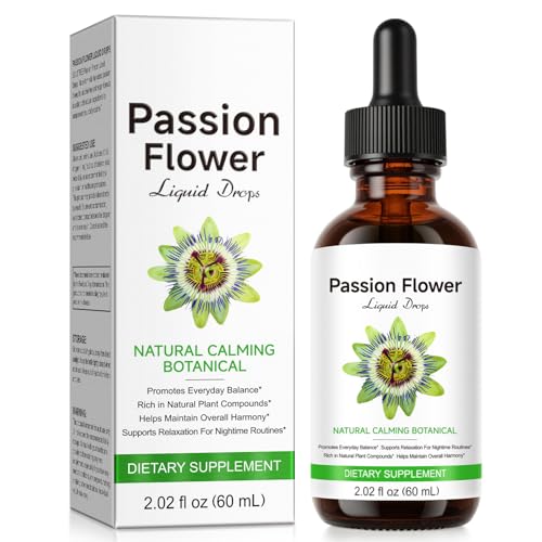 Passion Flower Nutrient Solution - Helps Sleep Maintains Good Skin Condition- Sleep Aid Achieve Good State of Mind Improves Sleep Drops Promote the Release of Hormones