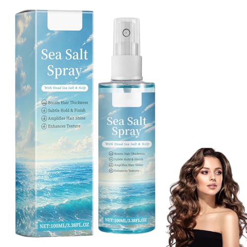 Spray De Sal Marina Para El Cabello - Spray Texturizante Para El Cabello Con Extracto De Algas Marinas - Sprays De Surf Para AñAdir Volumen y Textura,No Irritante y No Graso,100Ml (Talla única, 1)