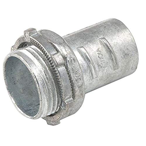 Conector de conducto de metal flexible Hubbell-Raco 2283 con sujeción por tornillo de alta firmeza