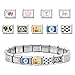 ITingstere Italian Charms Set 9Pcs Butterfly Love 9mm Modular Charm Bracelet Link Handmade DIY Module Jewelry Gifts